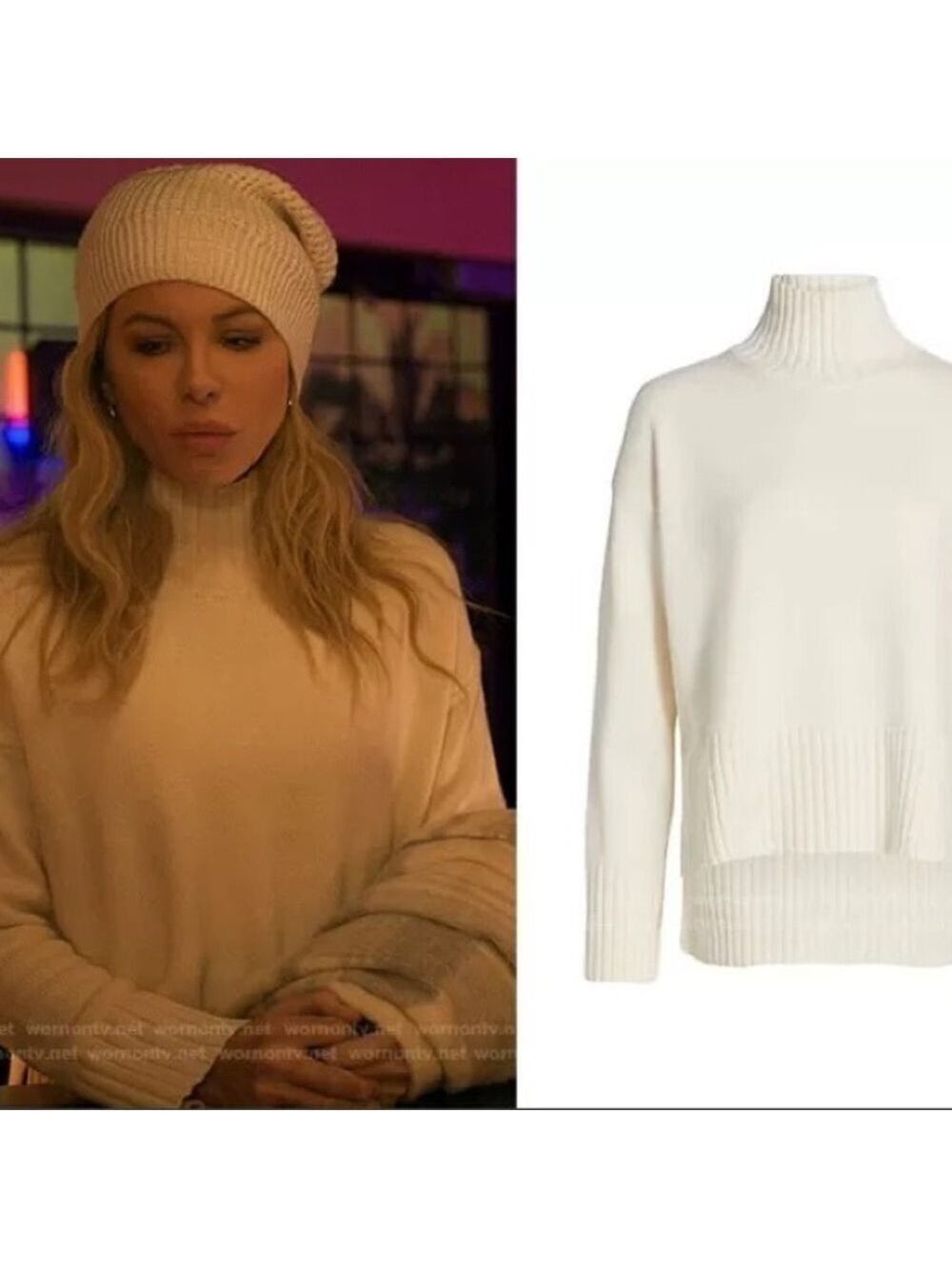 🎥 Guilty Party TV Show CO Essentials Ribbed Turtleneck Sweater